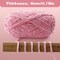 262.4 Yards - 2 Skeins Fluffy Chunky Yarn for Crocheting(Macaron)